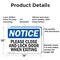 Signmission Exit Sign, Aluminum, 14 in W, 10 in H, Please Close And Lock Door When Exiting OS-2PACK-NS-A-1014-L-17351 - alternate 6